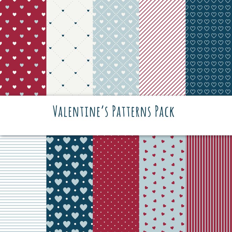 矢量的彩色情人节主题背景