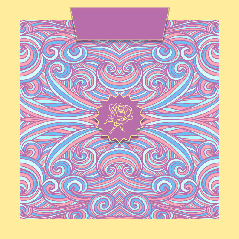 抽象色彩的卡片设计矢量