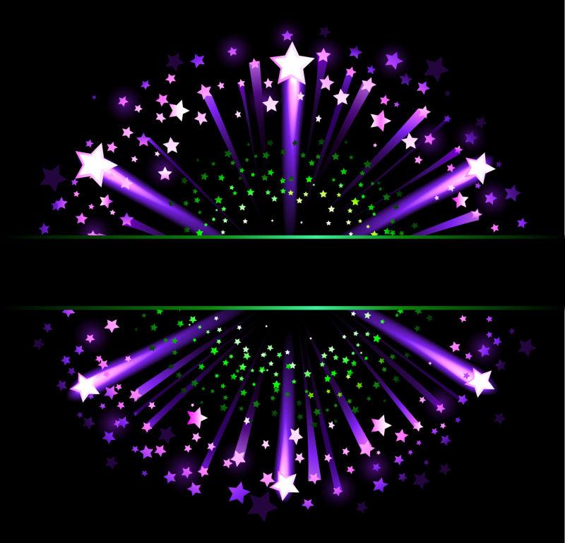 矢量美丽的烟花