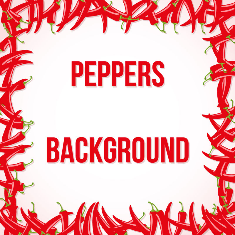 抽象矢量辣椒元素的背景