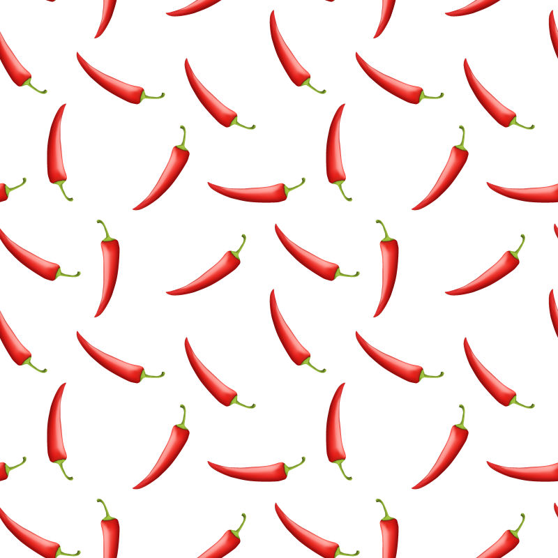 矢量红辣椒元素的背景