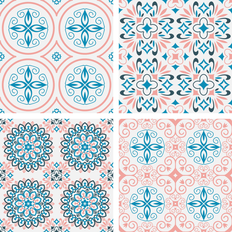 矢量的复古图案背景设计