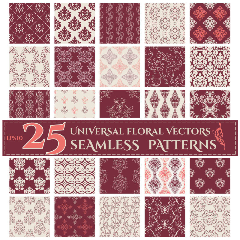 矢量的红色艺术背景