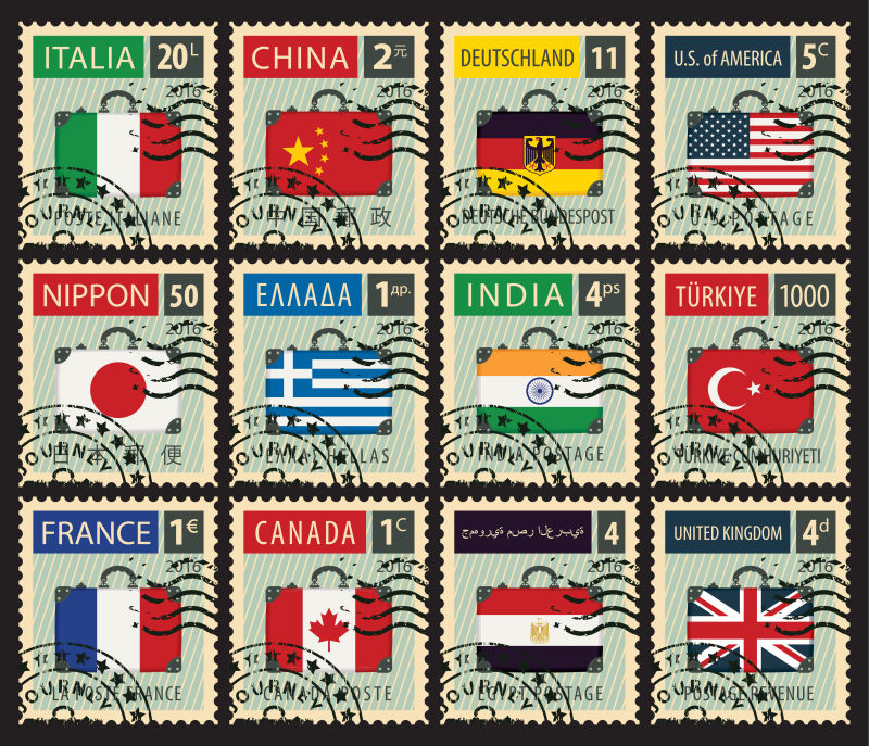 2021世界各国邮票图片
