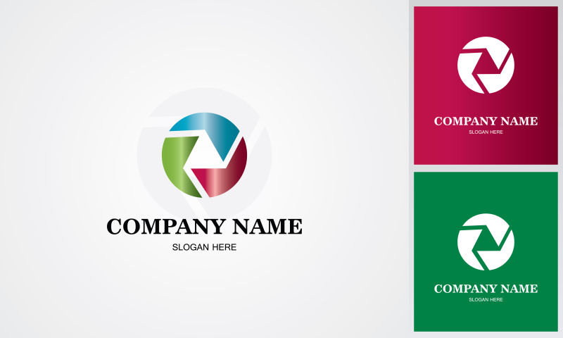 循环标志logo矢量