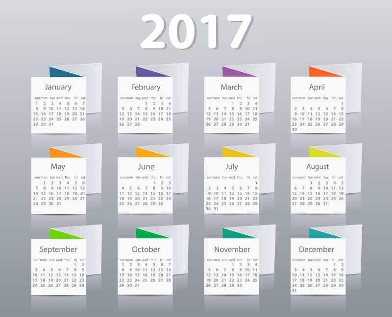 历年2017年矢量设计