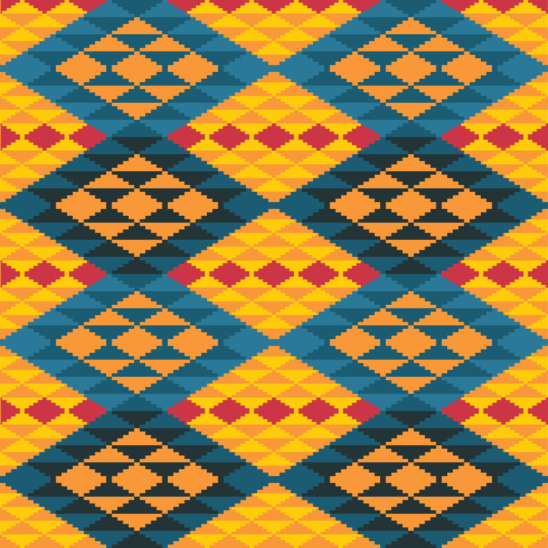 几何抽象装饰矢量图