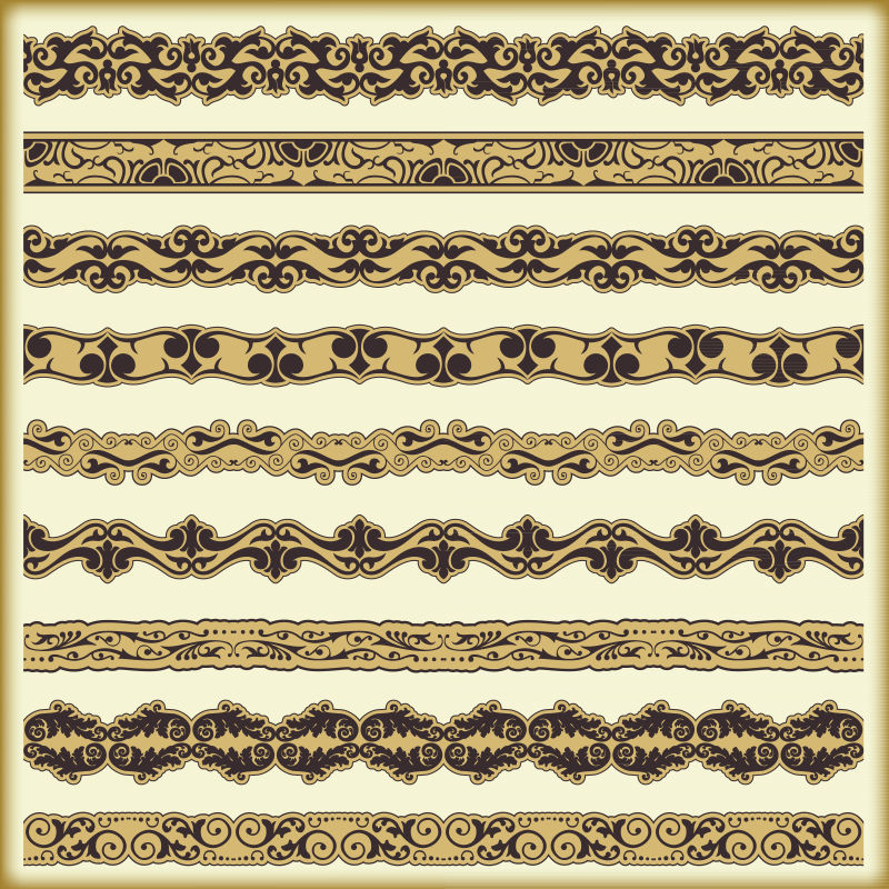 矢量设计边框花纹