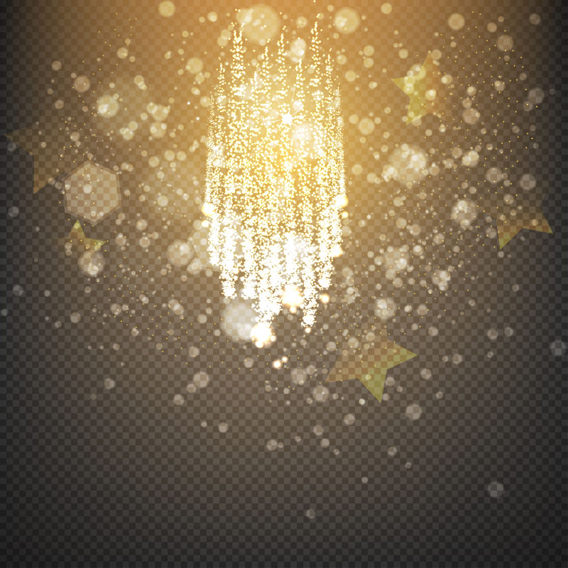 矢量闪烁流星设计背景