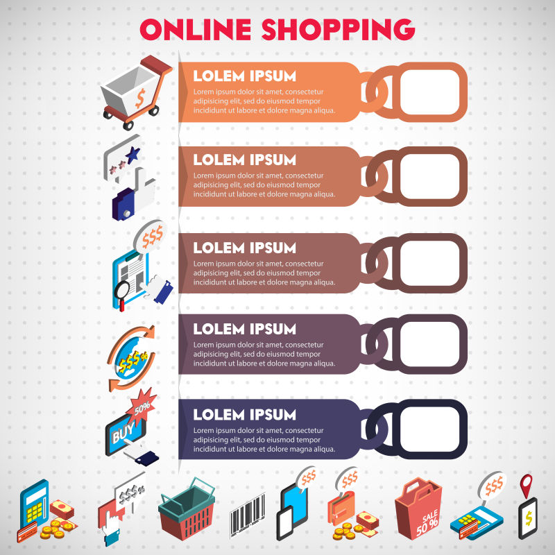 矢量3D图形中信息图