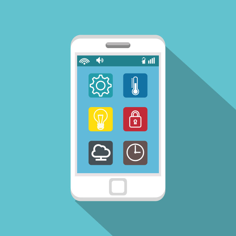 智能手机概念矢量