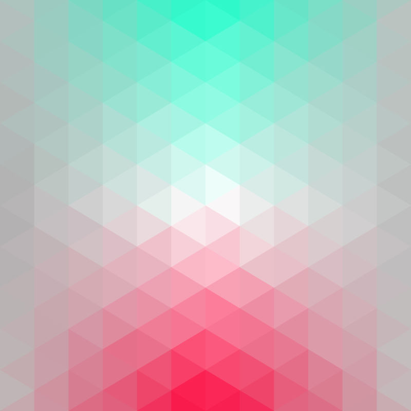 矢量红绿白等距三角形几何图案背景