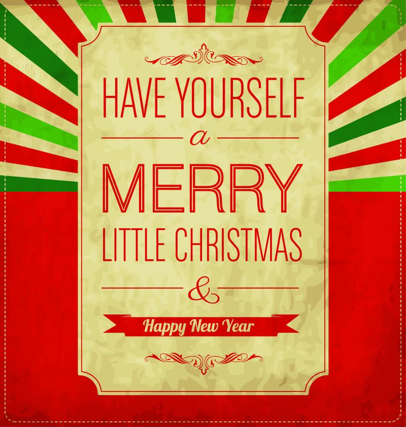 圣诞贺卡设计矢量