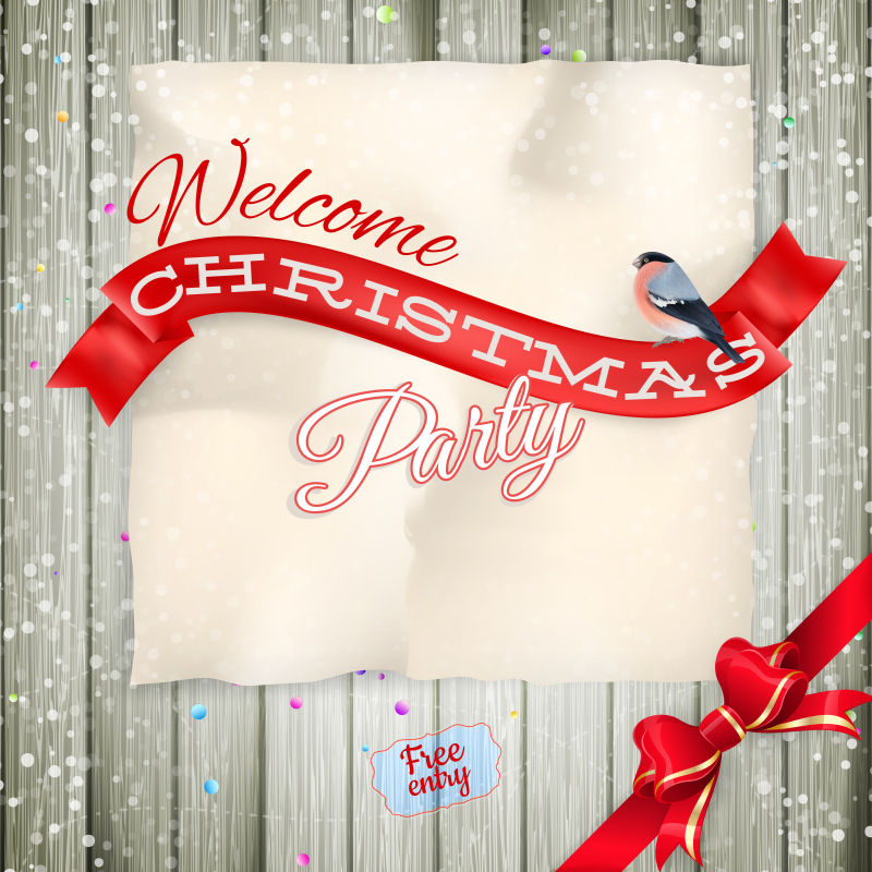 新年贺词矢量圣诞贺卡