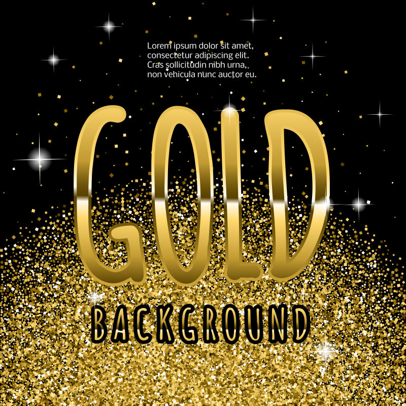 矢量金色闪光设计元素