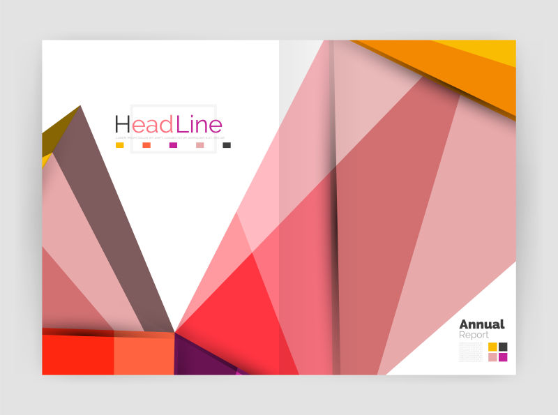 创意矢量现代抽象封面设计