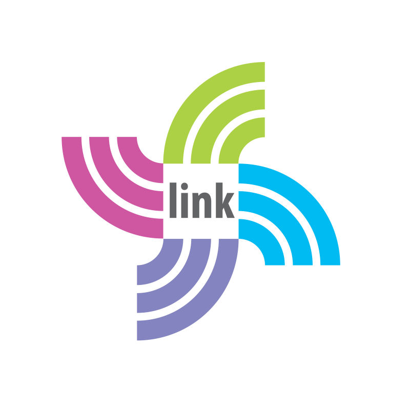 矢量彩色现代无线网标志设计