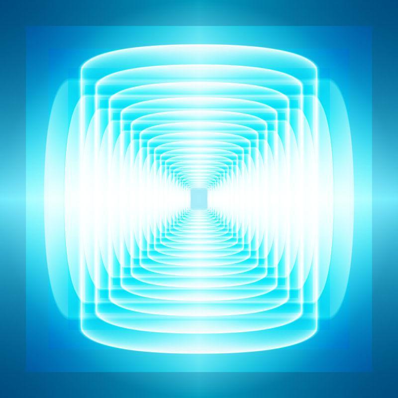 矢量彩色抽象的美丽光线