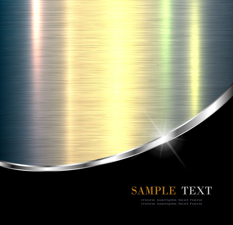 闪亮的金属背景矢量图