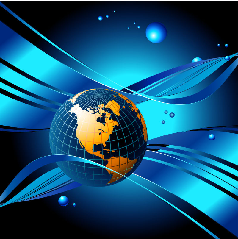 矢量的地球概念插图设计