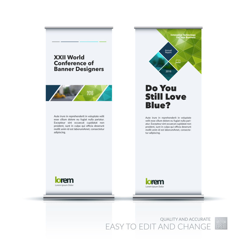 创意几何图案商业横幅矢量设计