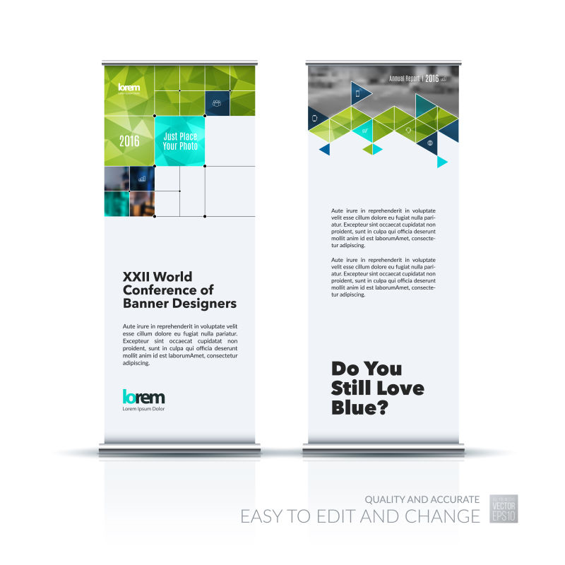 矢量的创意几何图案商业横幅设计