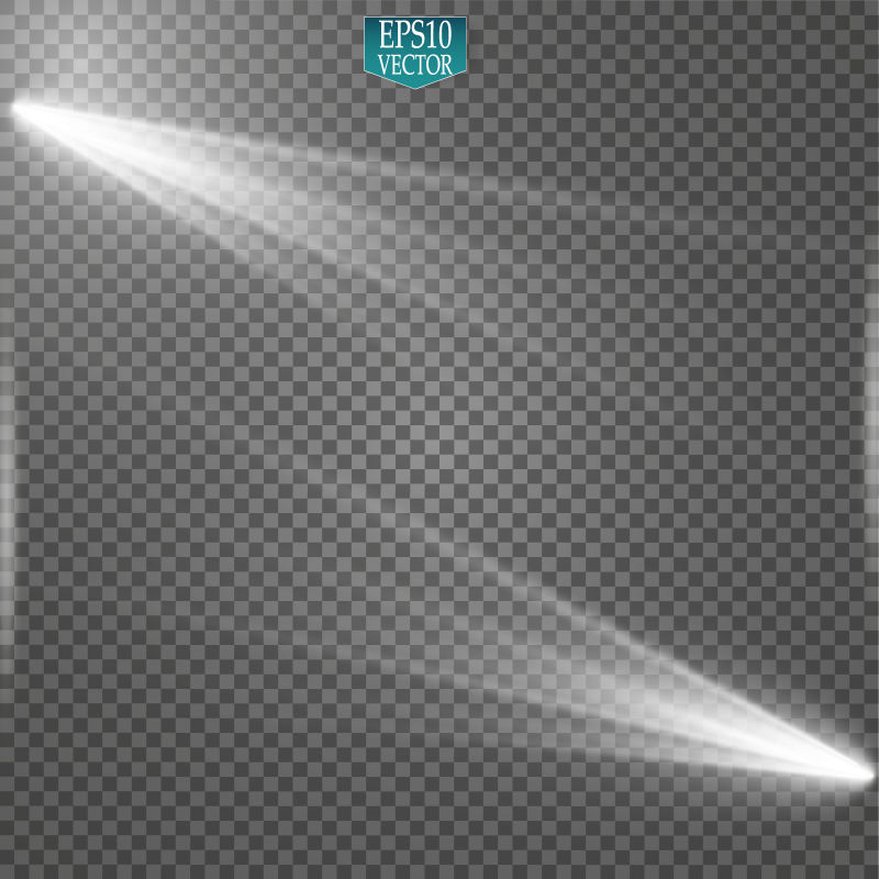 矢量现代舞台灯光设计元素