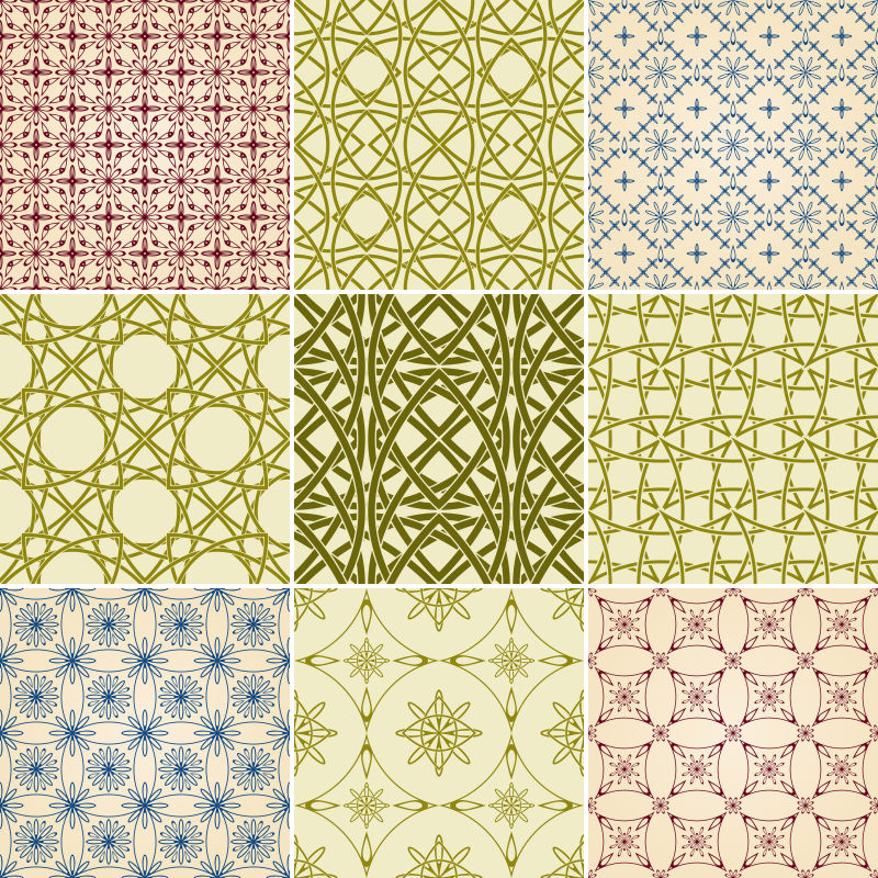 矢量无缝图案背景