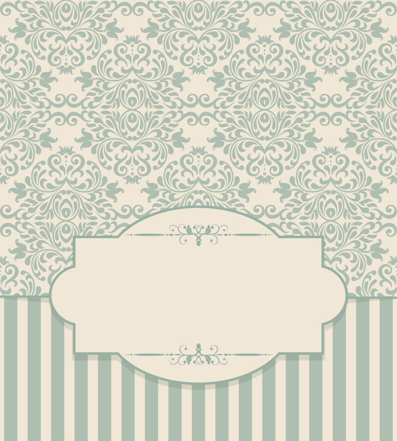 复古的邀请卡矢量设计