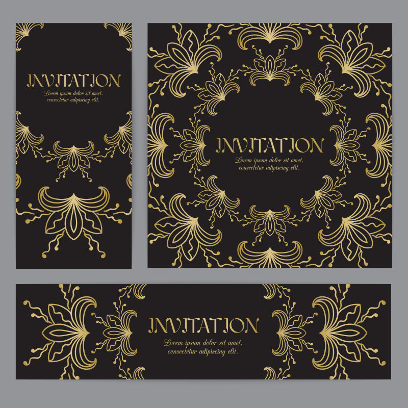 花卉装饰矢量图