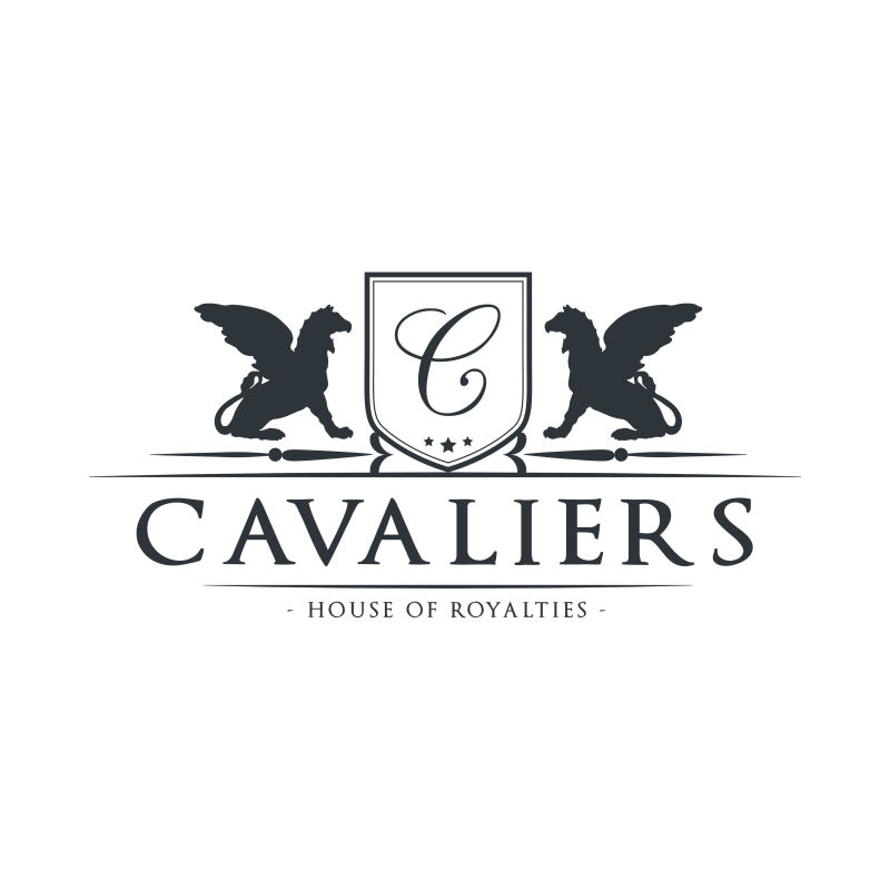 矢量的老式皇家主题logo