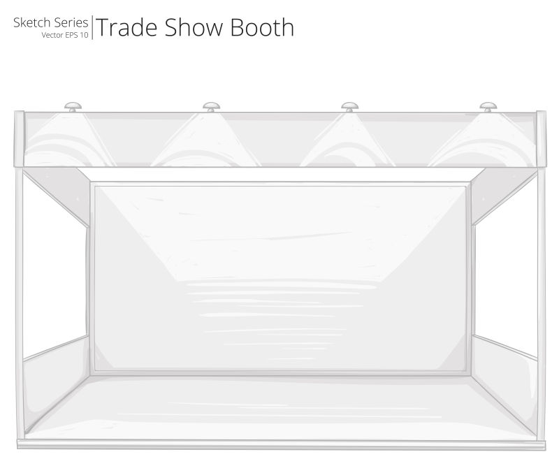 矢量设计带聚光灯展台