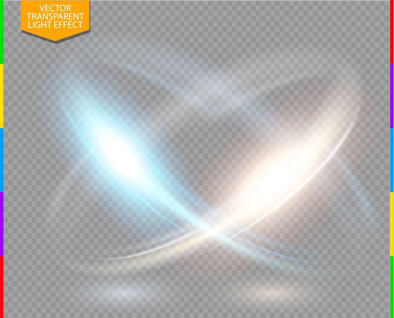 矢量抽象双色特殊光效设计背景