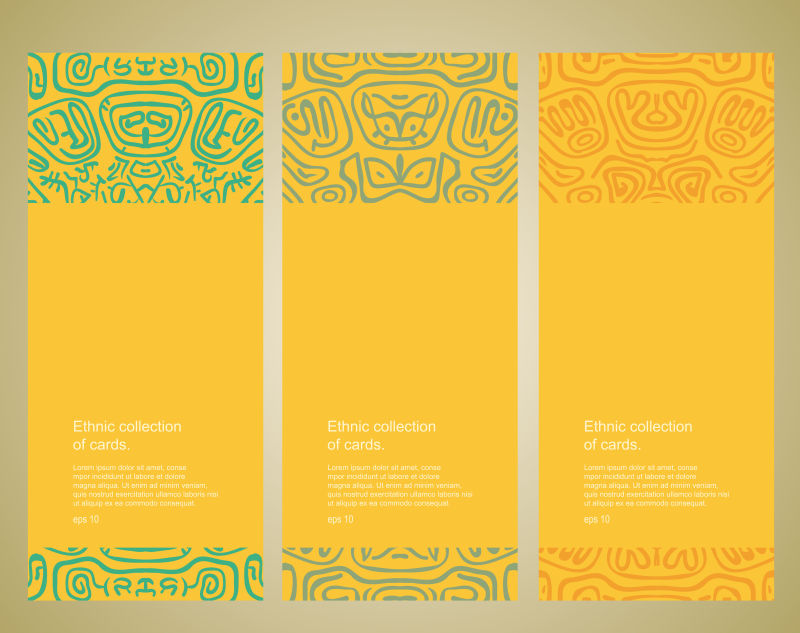 花纹卡片矢量设计