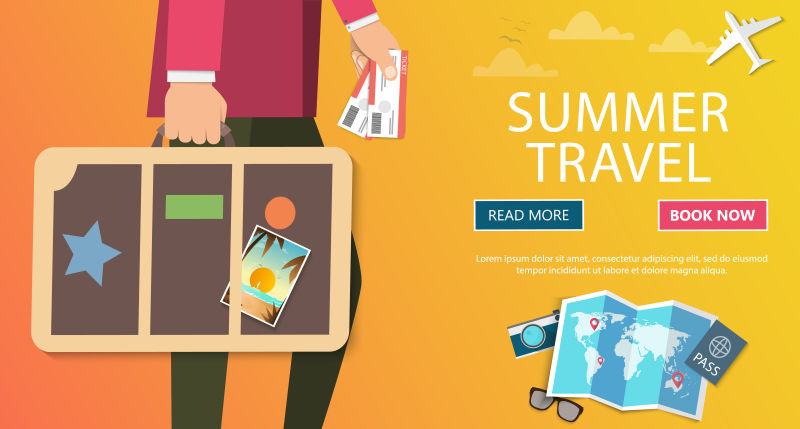 矢量世界之旅概念插图