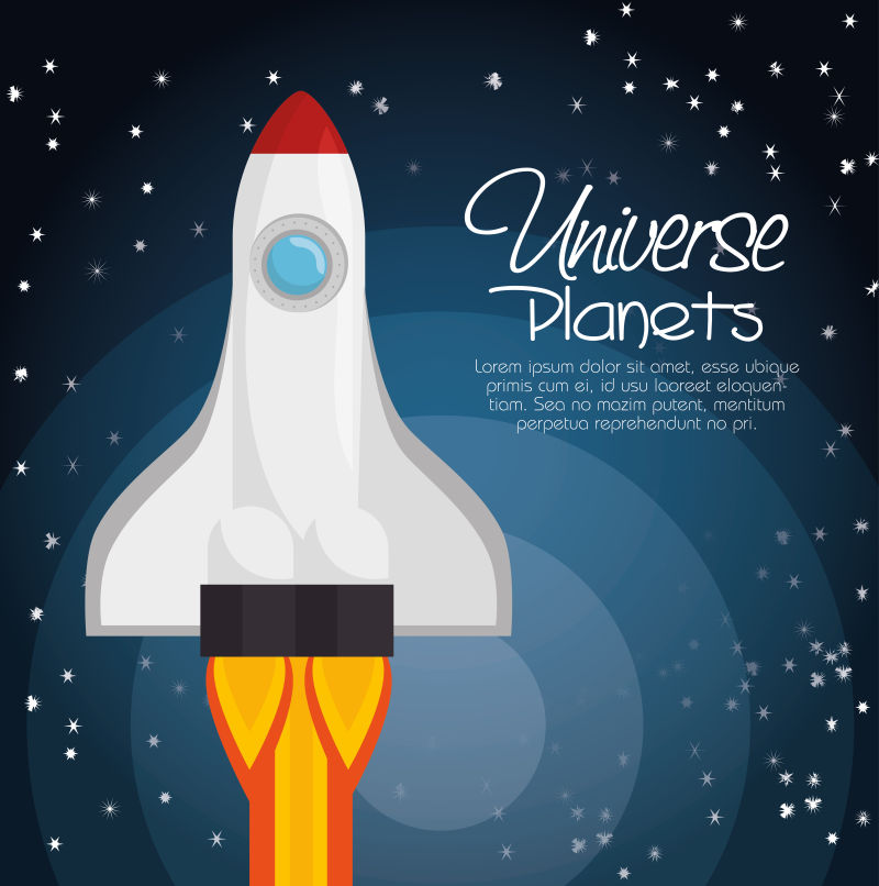 喷火的火箭还有星星矢量