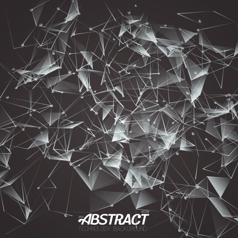 矢量抽象几何风格的创意背景