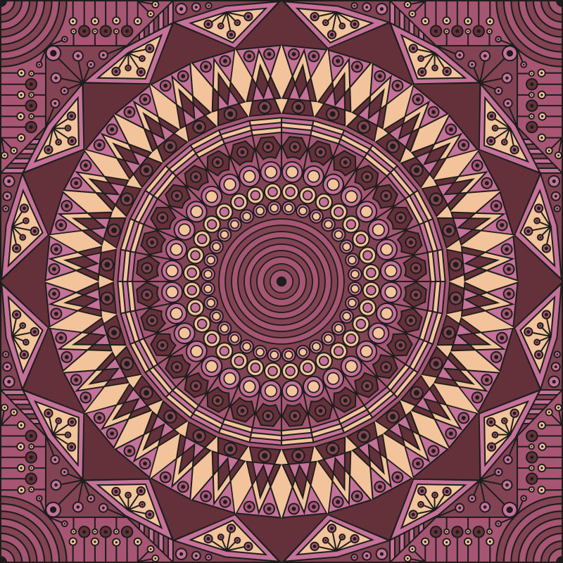 矢量丰富多彩的图案背景