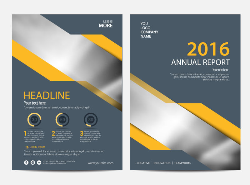 创意矢量现代宣传册平面设计