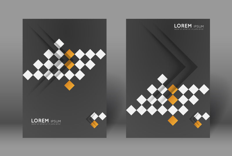 几何图案现代商业海报矢量设计