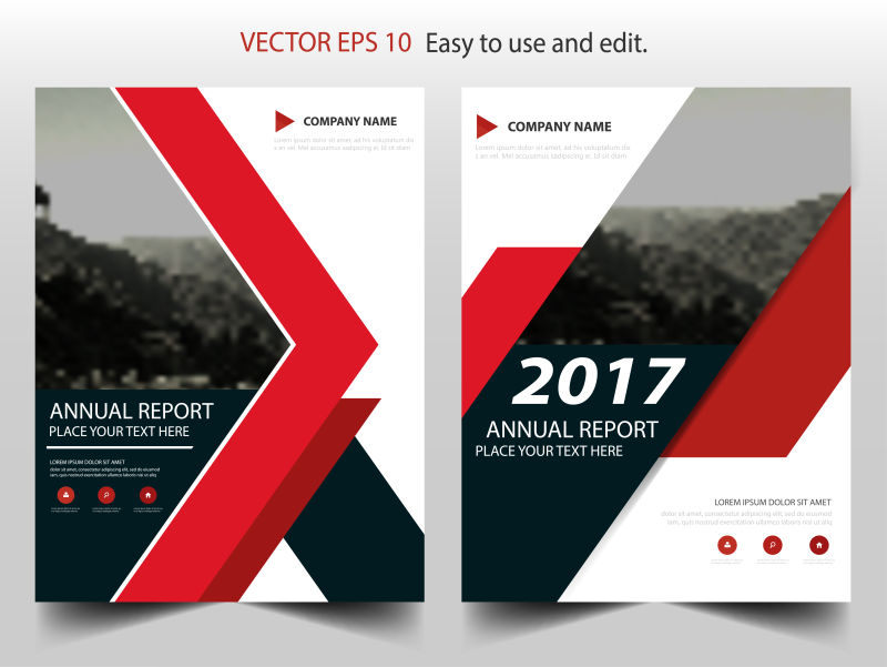 矢量的创意科技风格传单