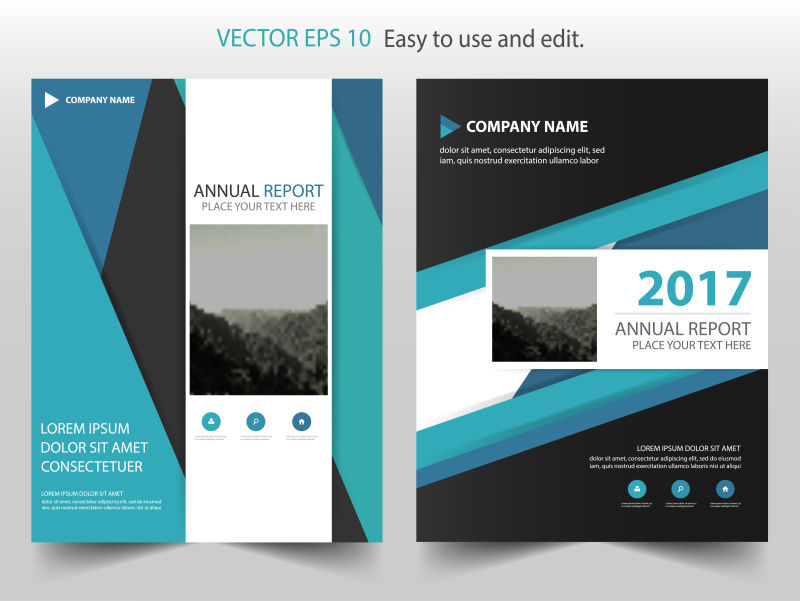 创意几何图案现代商业海报矢量