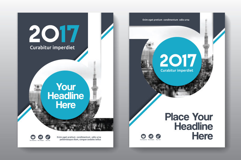 矢量商务书籍封面