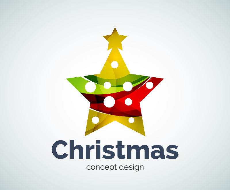 矢量的圣诞节logo