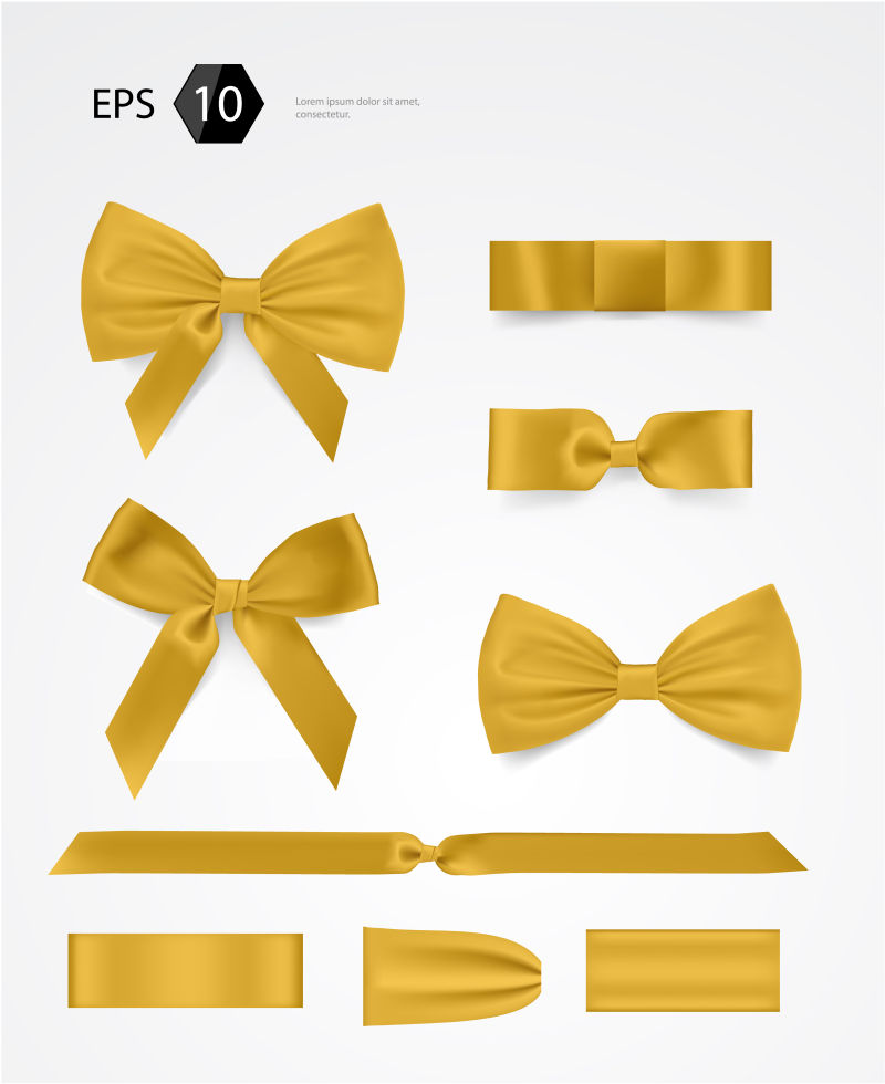 黄色礼品盒矢量