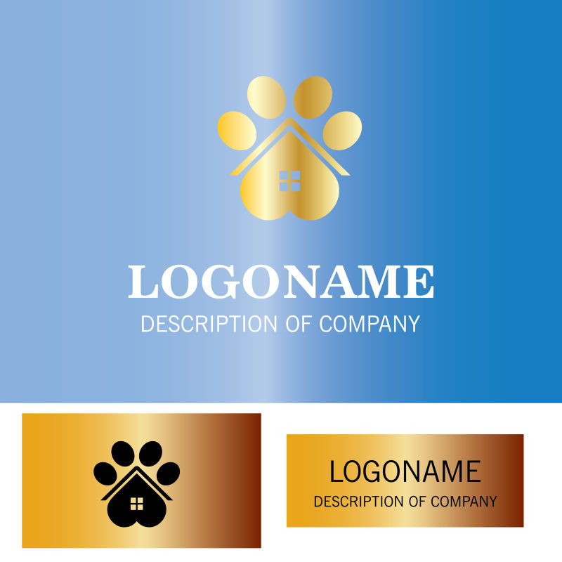 矢量宠物医院标识