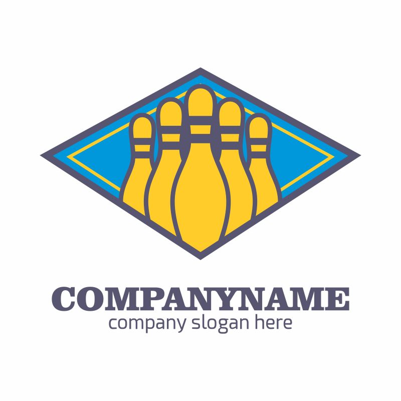 保龄球矢量logo