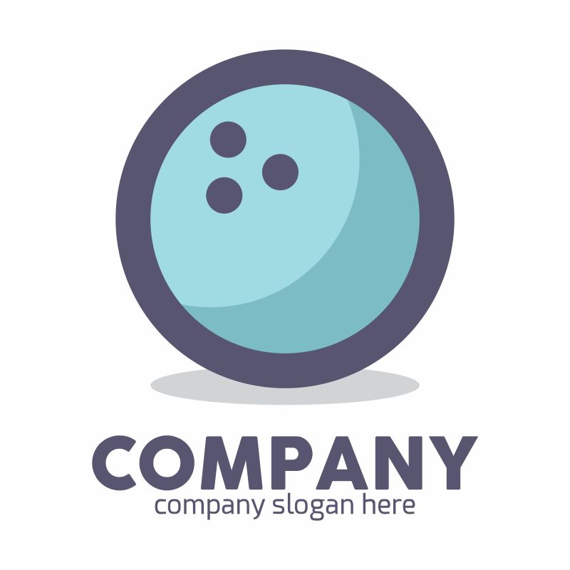 保龄球矢量标志