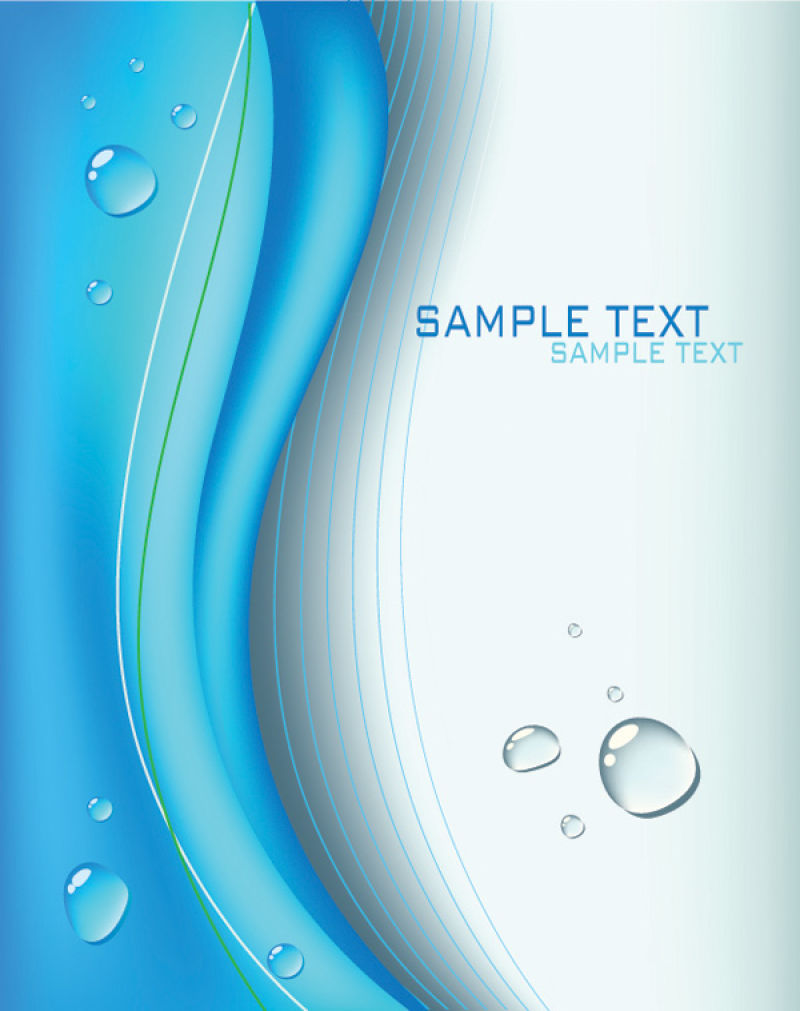 矢量蓝色抽象背景