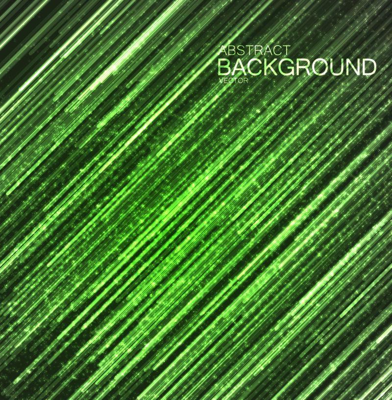 矢量抽象的绿色线背景